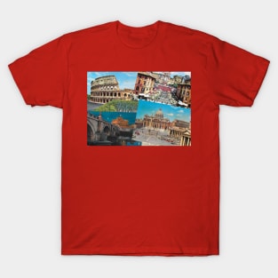 old postcards from Rome - 1 T-Shirt